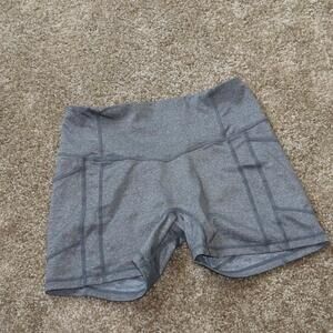 Til You Collapse Grey Heart Booty Shorts